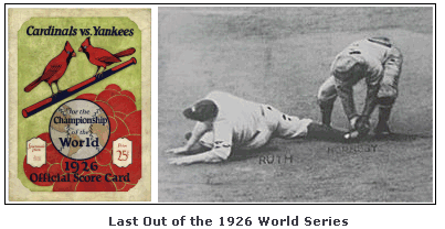 Last Out of the 1926 World Series